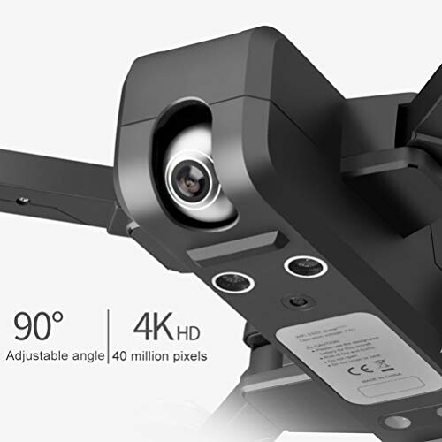 Close-up of a 4K HD drone camera with adjustable angle.