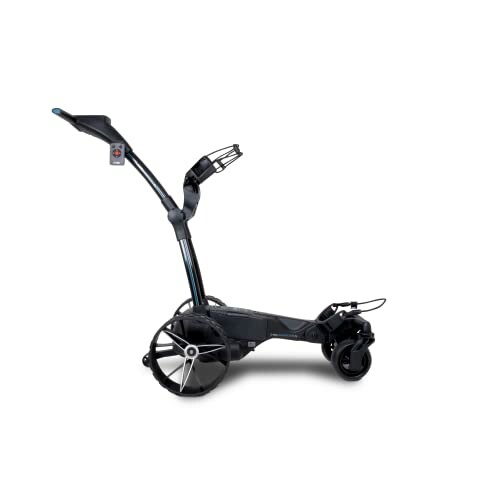 Electric golf trolley with handle and wheels